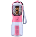 3-in-1 Pet Water & Food Bottle with Waste Bag Holder